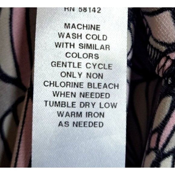 London Times Woman 14W Sleeveless Floral Multicolor A-Line Handkerchief Hem - Picture 7 of 7